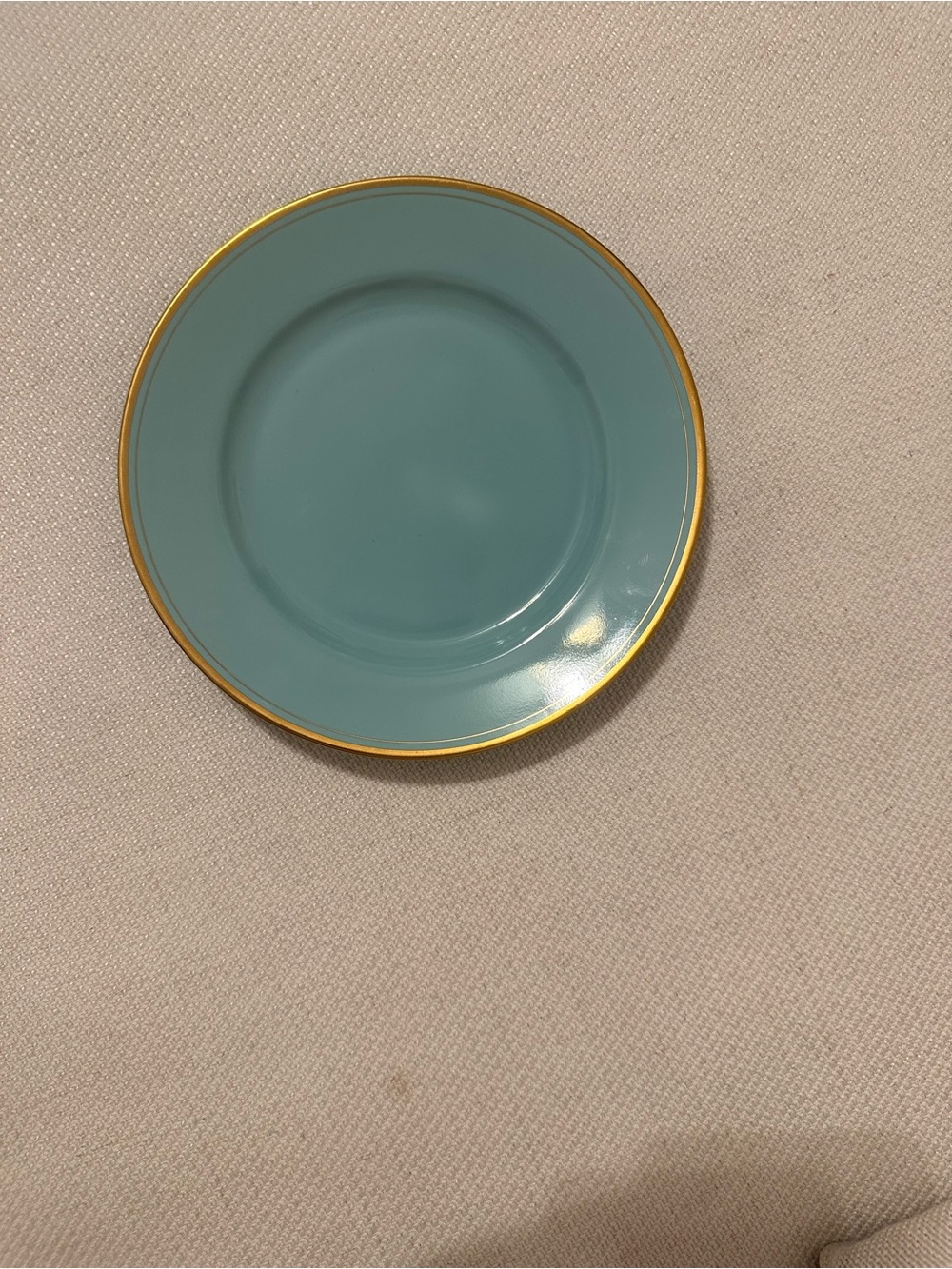 Fitz and Floyd Pavilion Salad Plate with Gold Trim - Picture 2 of 3